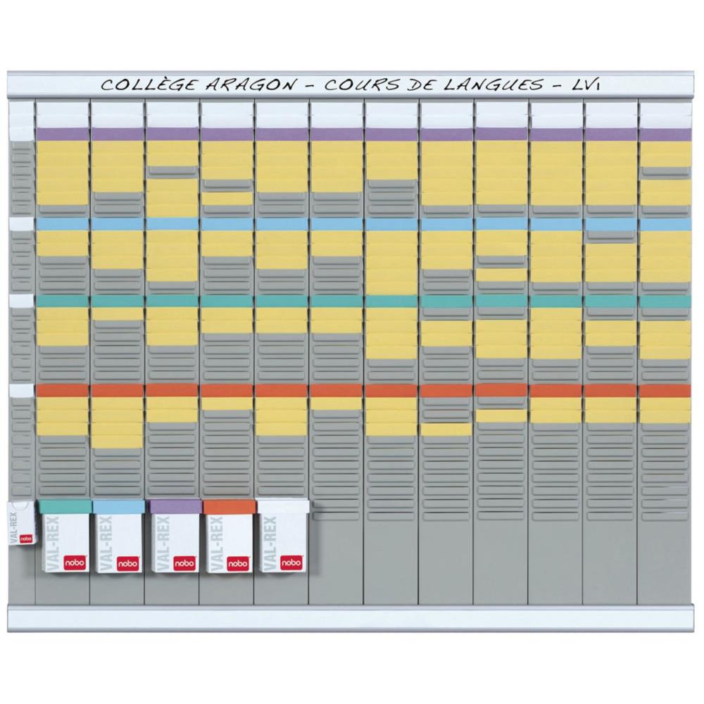 Planning  fiches T2 Nobo - 13 colonnes - 80 x 66 cm