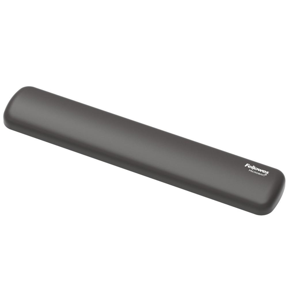 Repose-poignet Breyta Fellowes pour clavier compact - Coussin antibact�rien en silicone doux - L. 32 x P. 6 cm - Noir
