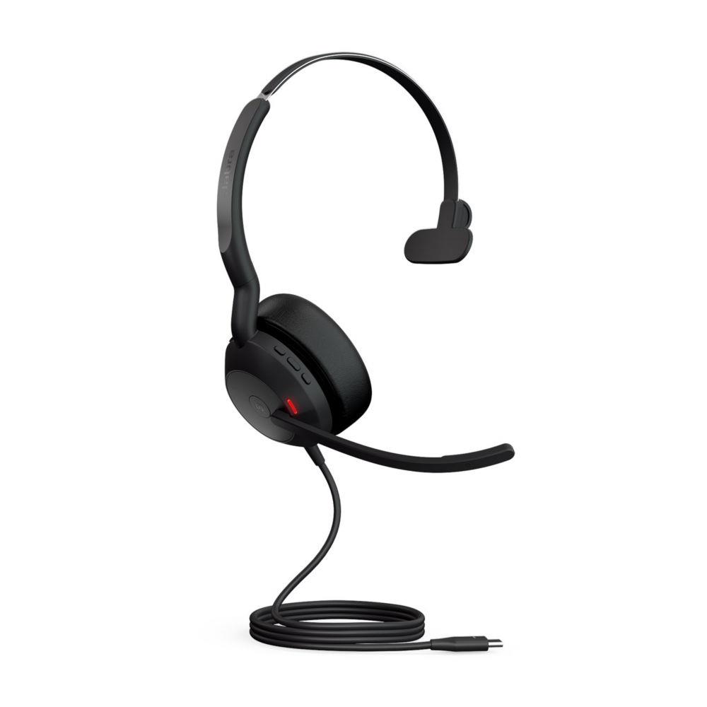 Casque filaire USB-C Jabra Evolve2 50 MS Mono - Noir