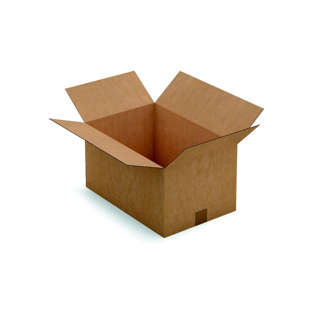 Caisse amricaine RAJA carton simple cannelure - L.int. 45 x l.30 x h.24 cm - Kraft brun - Lot de 25