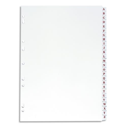 Intercalaire alphabtiques Elba - PVC 19/1000e - A4 - 26 positions