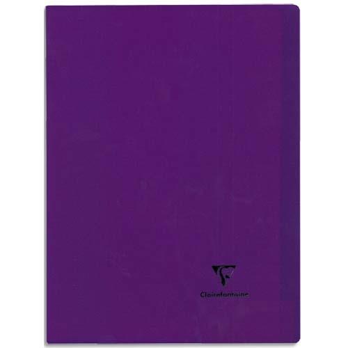 Cahier Clairefontaine Kover Book - reliure pique - couverture polypro - 2 rabats - 24 x 32 cm - 96 pages - sys