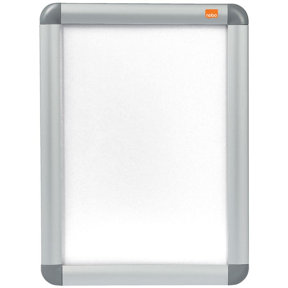 Porte affiche clipsable A4 Nobo - Cadre aluminium