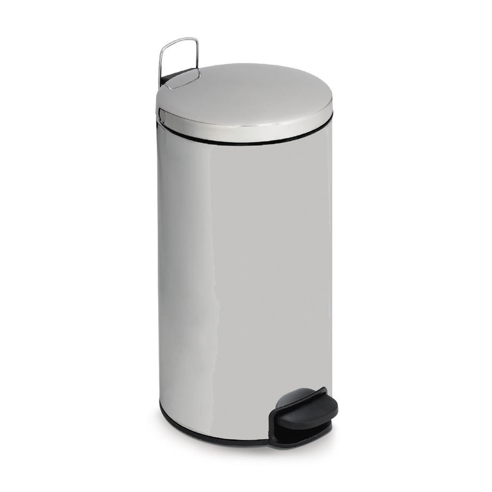 Poubelle  pdale inox - 20 L - Gris