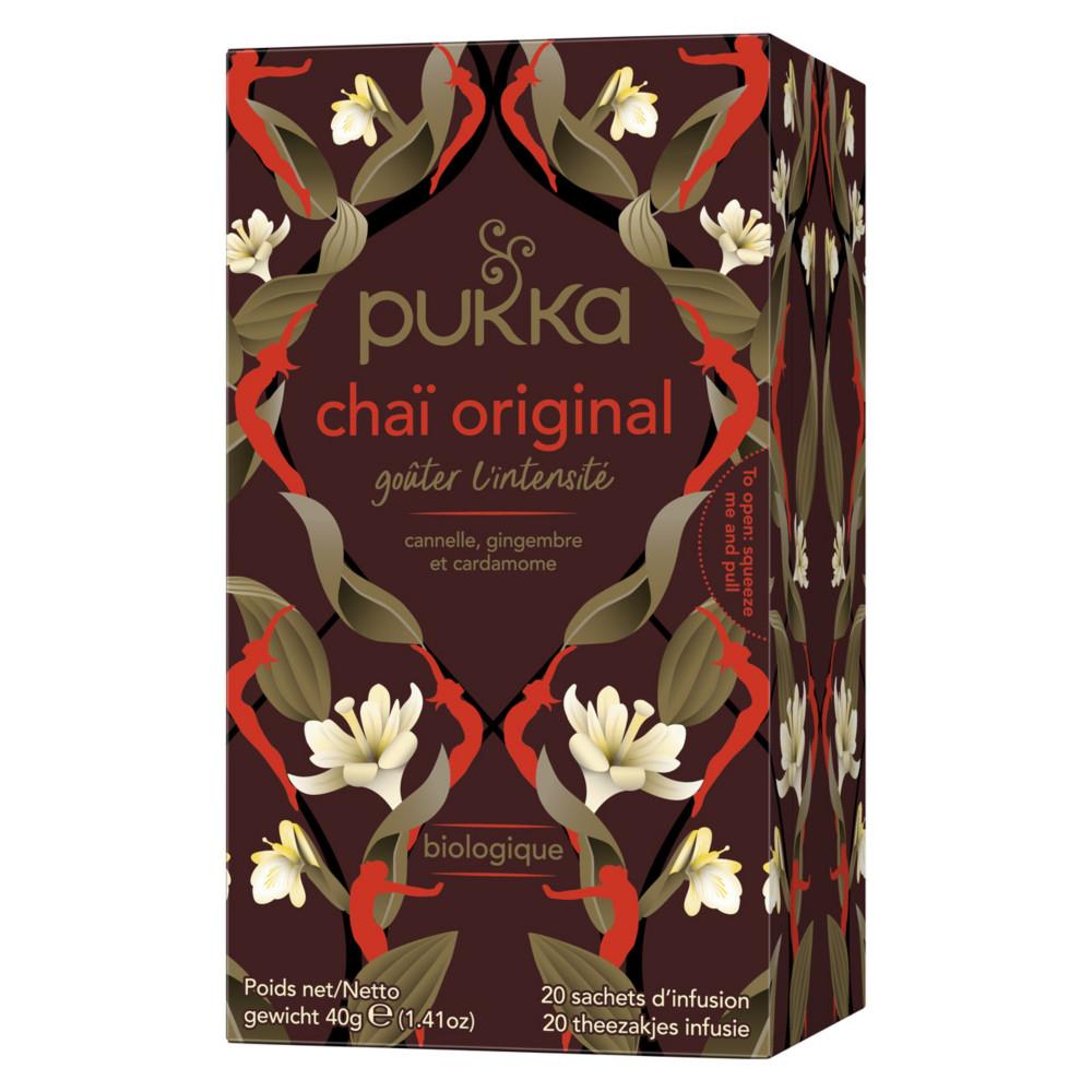 Th� cha� Lipton original Pukka - Infusion agriculture biologique - Bo�tes de 20 sachets