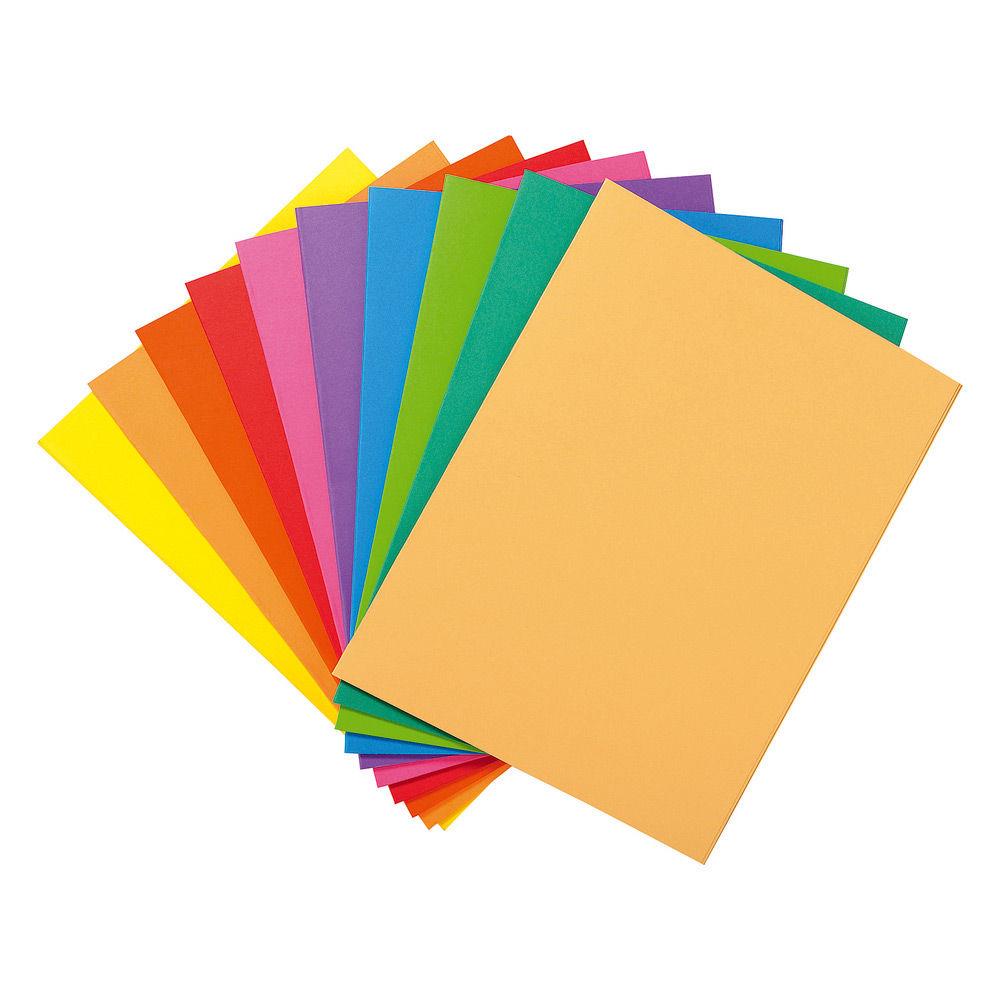 Chemises dossiers 220g - 24 x 32 cm - assortis vifs - lot de 10