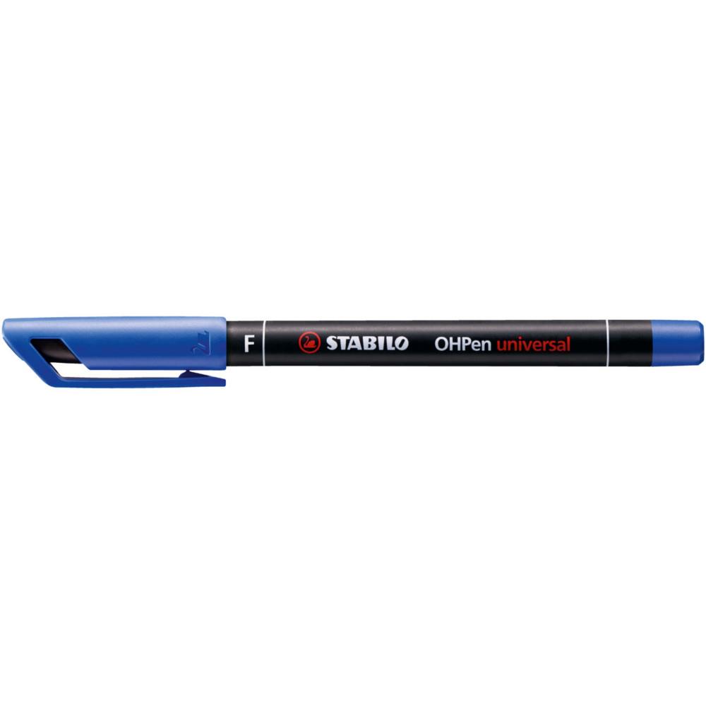 Stylo-feutre marqueur permanent Stabilo OHPen universal - pointe fine 0,7 mm - bleu