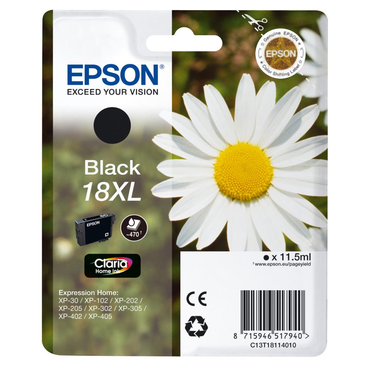 Cartouches pour imprimantes - Epson daisy cartouche "pquerette" 18xl - encre claria home n
