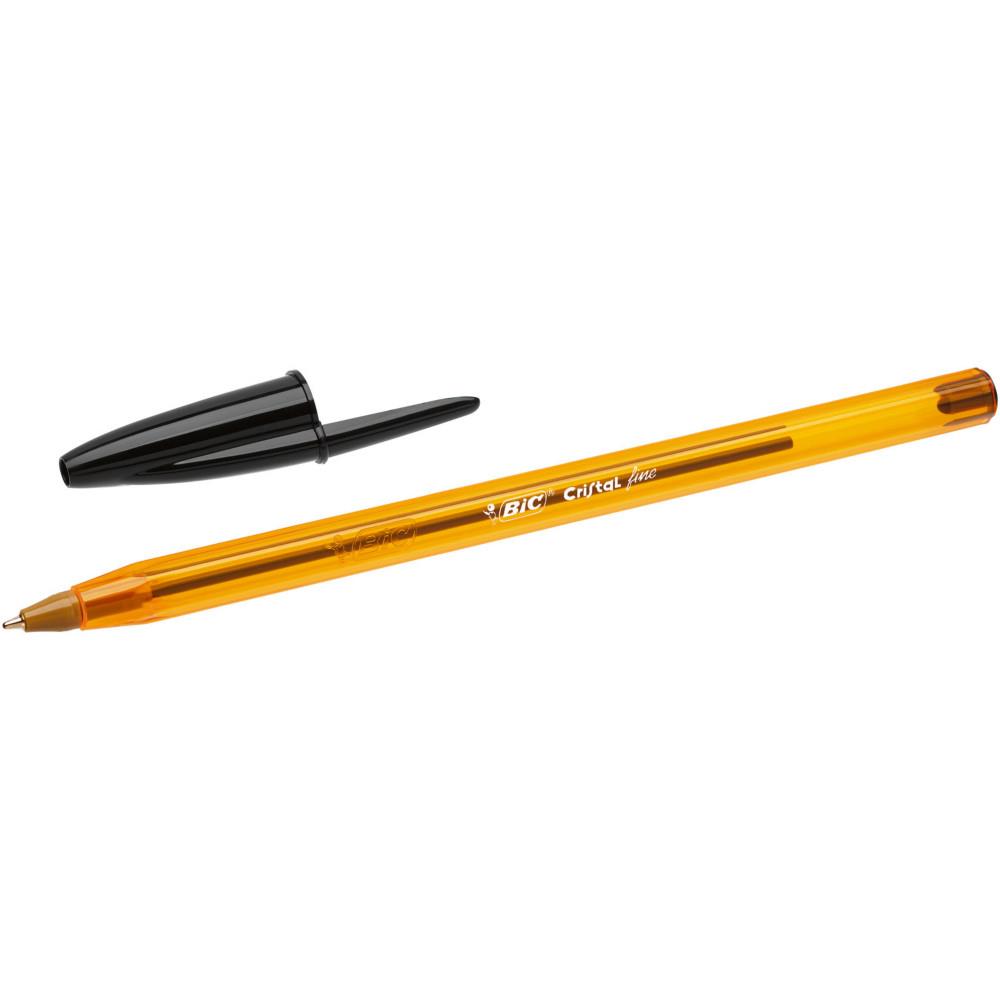 Stylo  bille cristal fine - noir