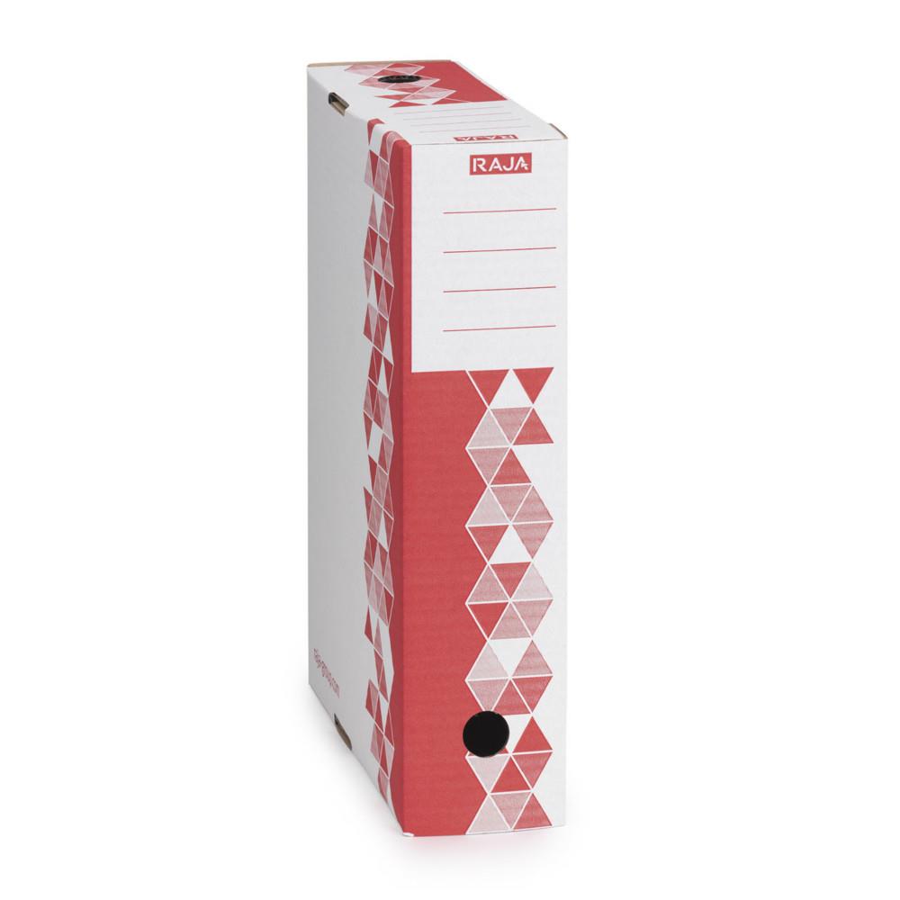 Bo�te archives Mondoffice Premium - Dos 8 cm - Rouge