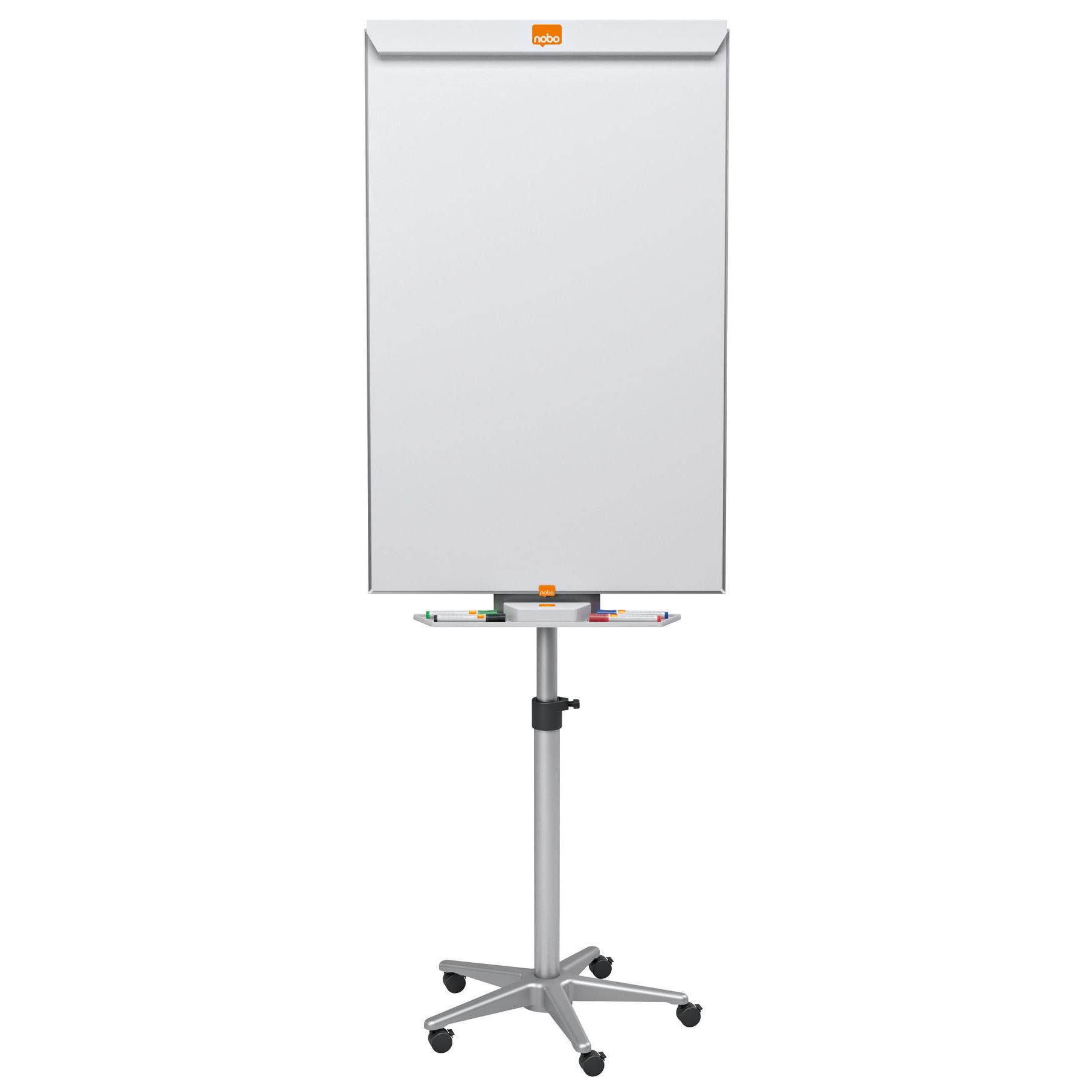 Chevalet et tableau blanc mobile Nobo Barracuda en acier laqu Nano Clean - magntique - cadre en aluminium
