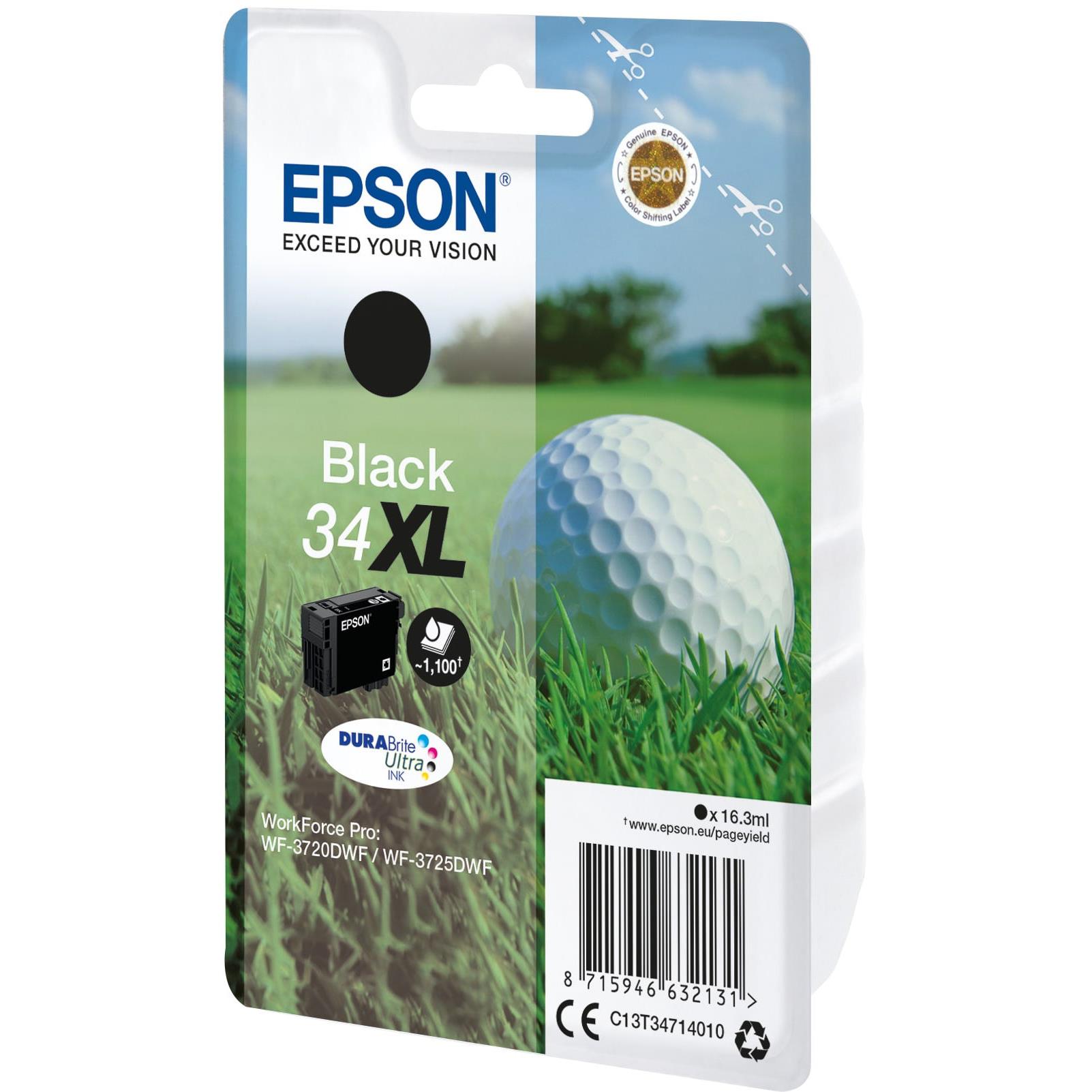 Cartouches pour imprimantes - Epson golf ball singlepack black 34xl durabrite ultra ink