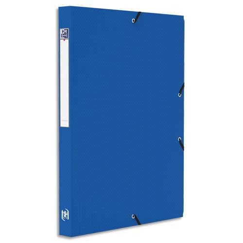 Chemise kangourou Memphis avec tiquette - polypropylne 7/10e - Dos de 25 mm - 32 x 24cm - bleu