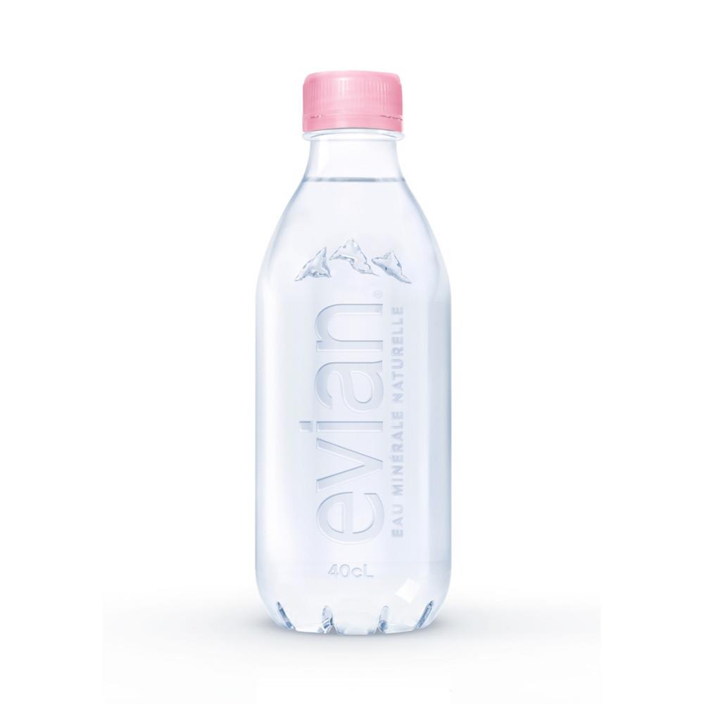 Eau minrale naturelle plate Evian - 40 cl - nude - lot de 24 bouteilles