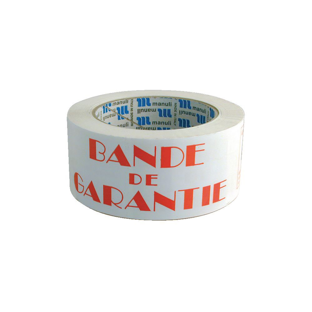 Ruban adhsif en polypro imprim BANDE DE GARANTIE - 50 microns - 100 m x 48 mm