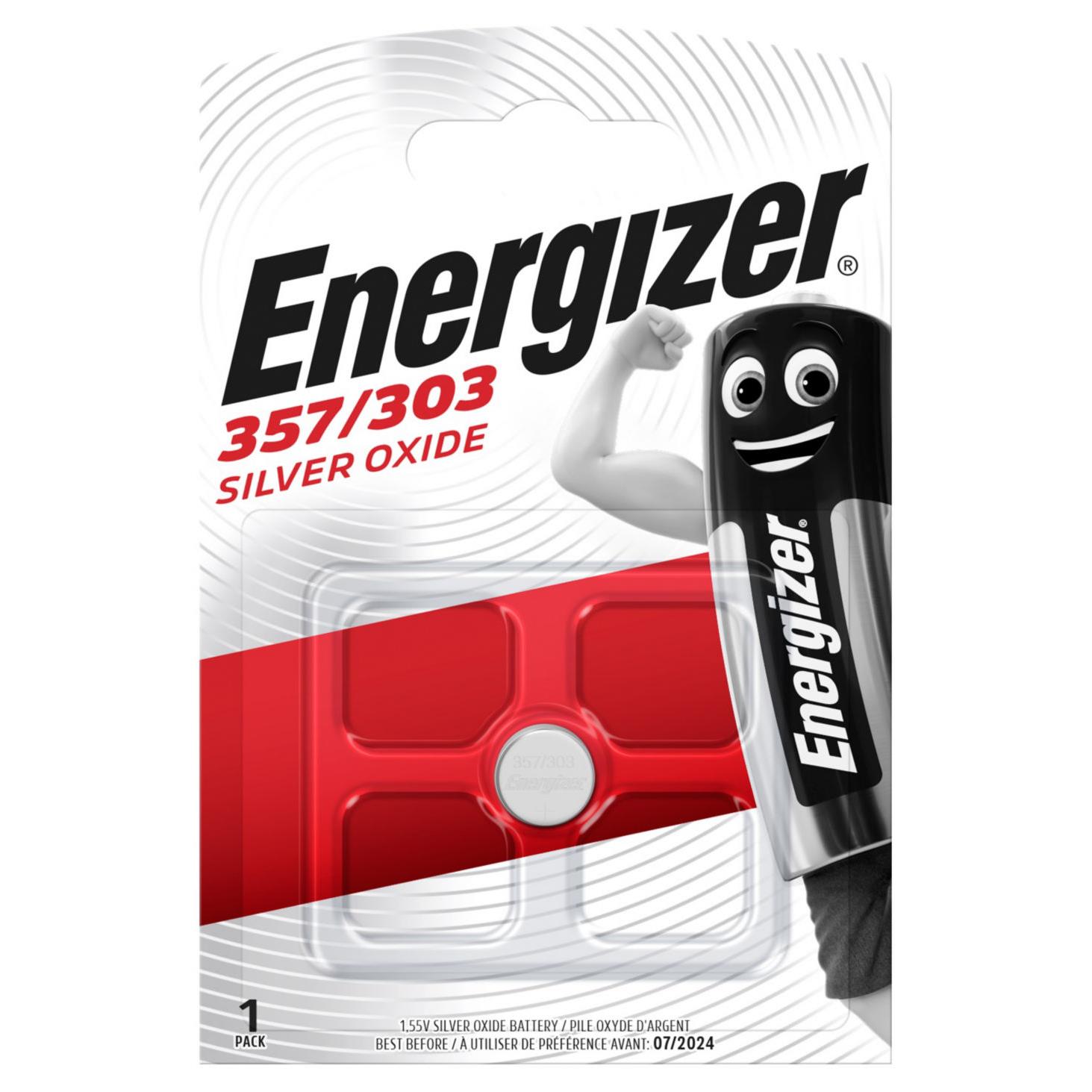 Pile bouton 357 / 303 Energizer SR44