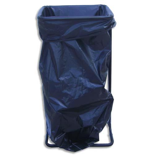 Support sac-poubelle Viso - capacit 110  130 litres - sans roulettes - L56 x H80 x P44 cm - mtal noir