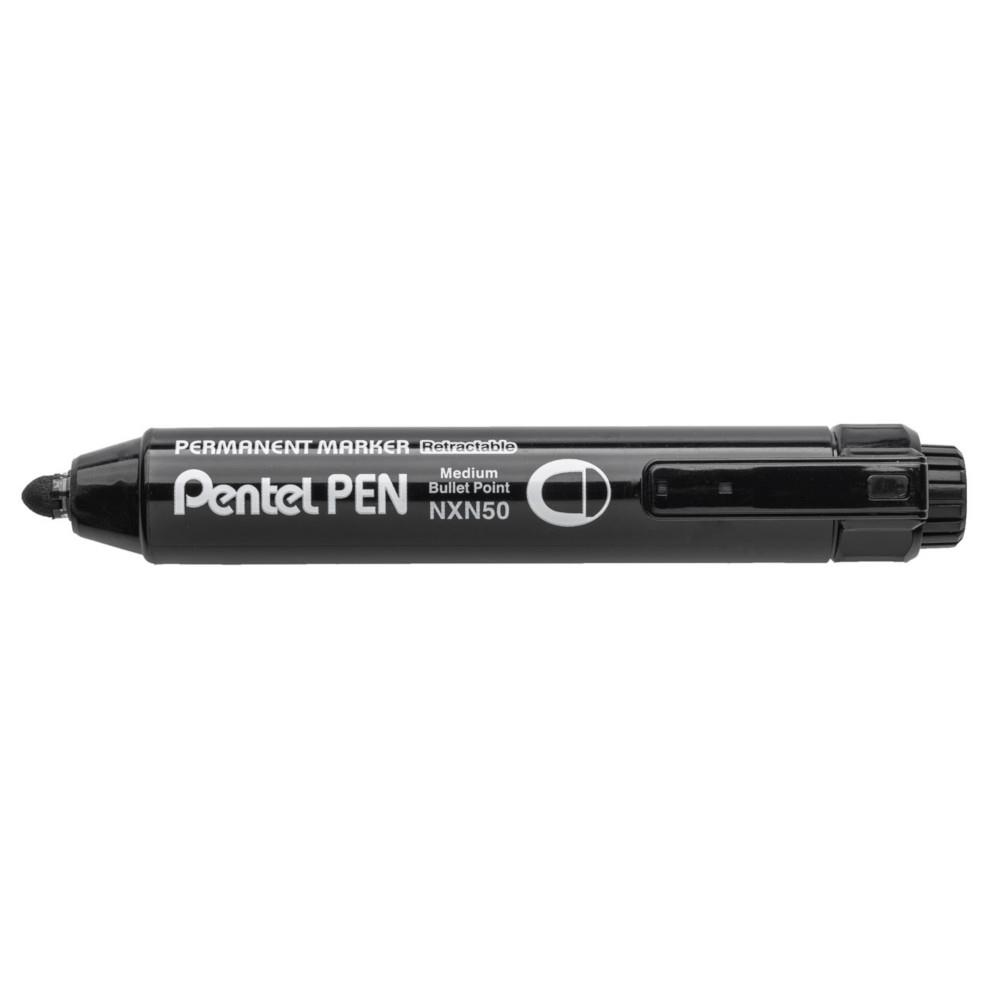 Marqueur permanent Pentel NXN50 - rtractable pointe conique moyenne 6 mm - Noir