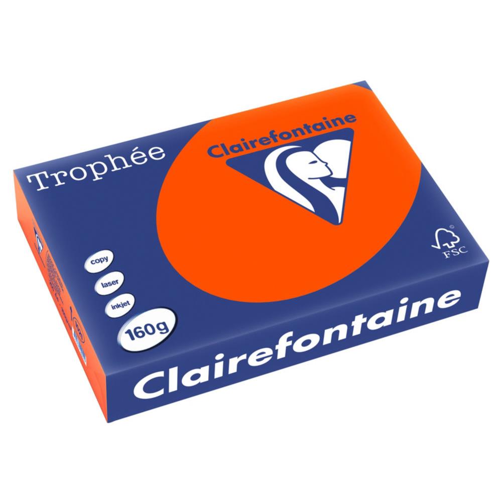 Papier Trophe - rouge cardinal - teinte intense - 160 g - A4 - ramette de 250 feuilles