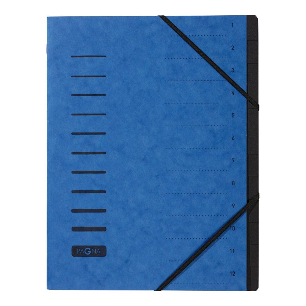 Trieur  lastiques Pagna - 12 divisions - Bleu