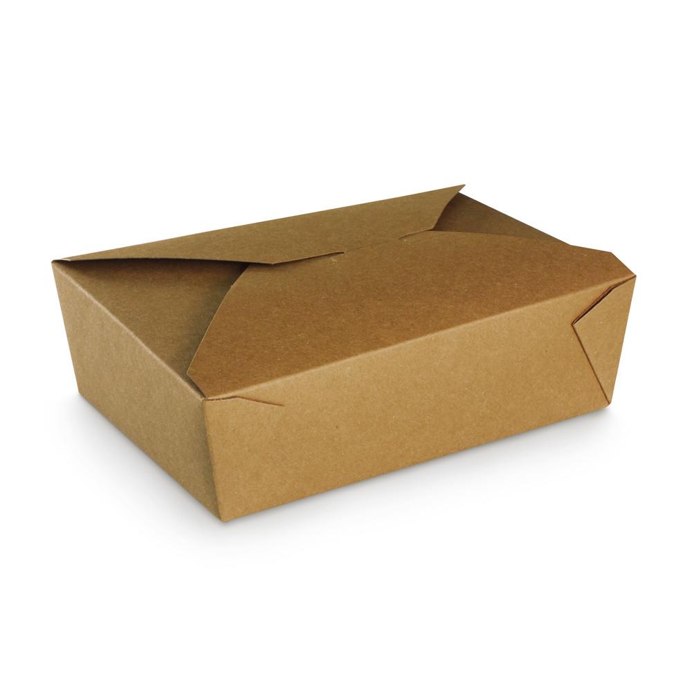 Bote en carton 200cl fermeture  croisillon Kraft brun - lot de 50