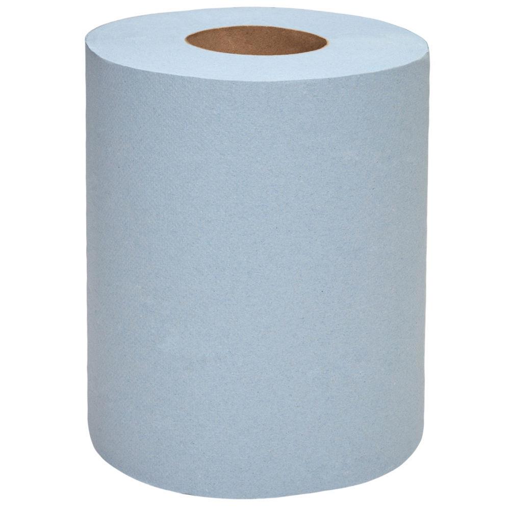 Papier d'essuyage Reach Wypall -  dvidage central feuille  feuille - bobine 430 formats - bleu