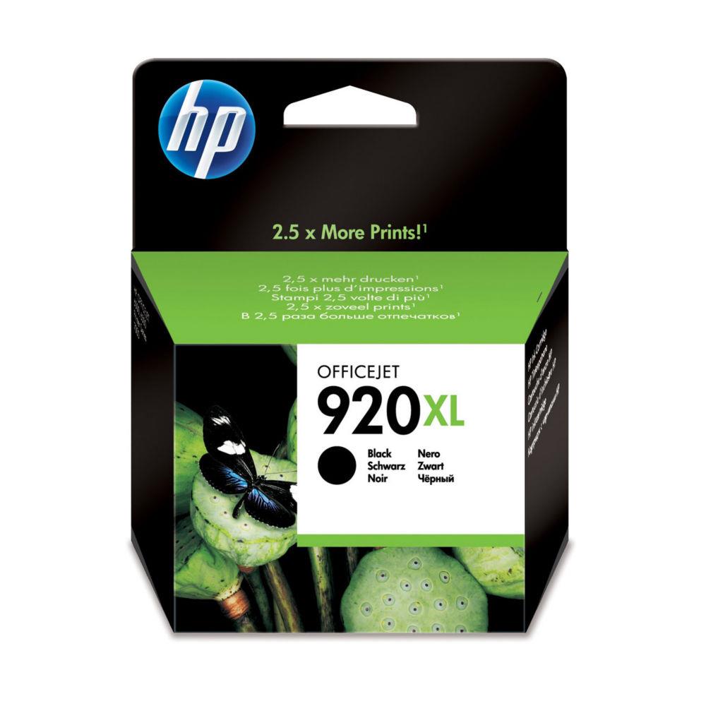 Cartouches pour imprimantes - Hp 920xl cartouche d'encre noir grande capacit authentique
