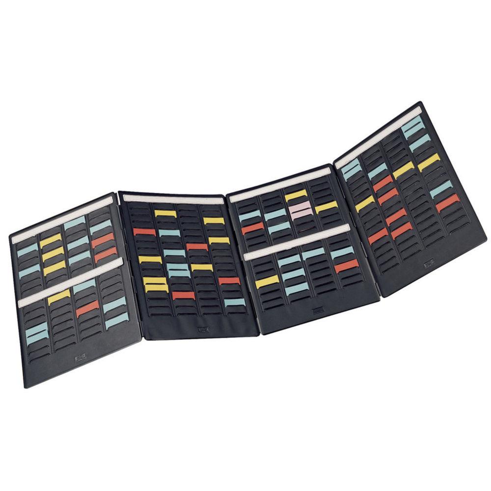 Mini planning Nobo  fiches T1,5 - 4 volets - Noir