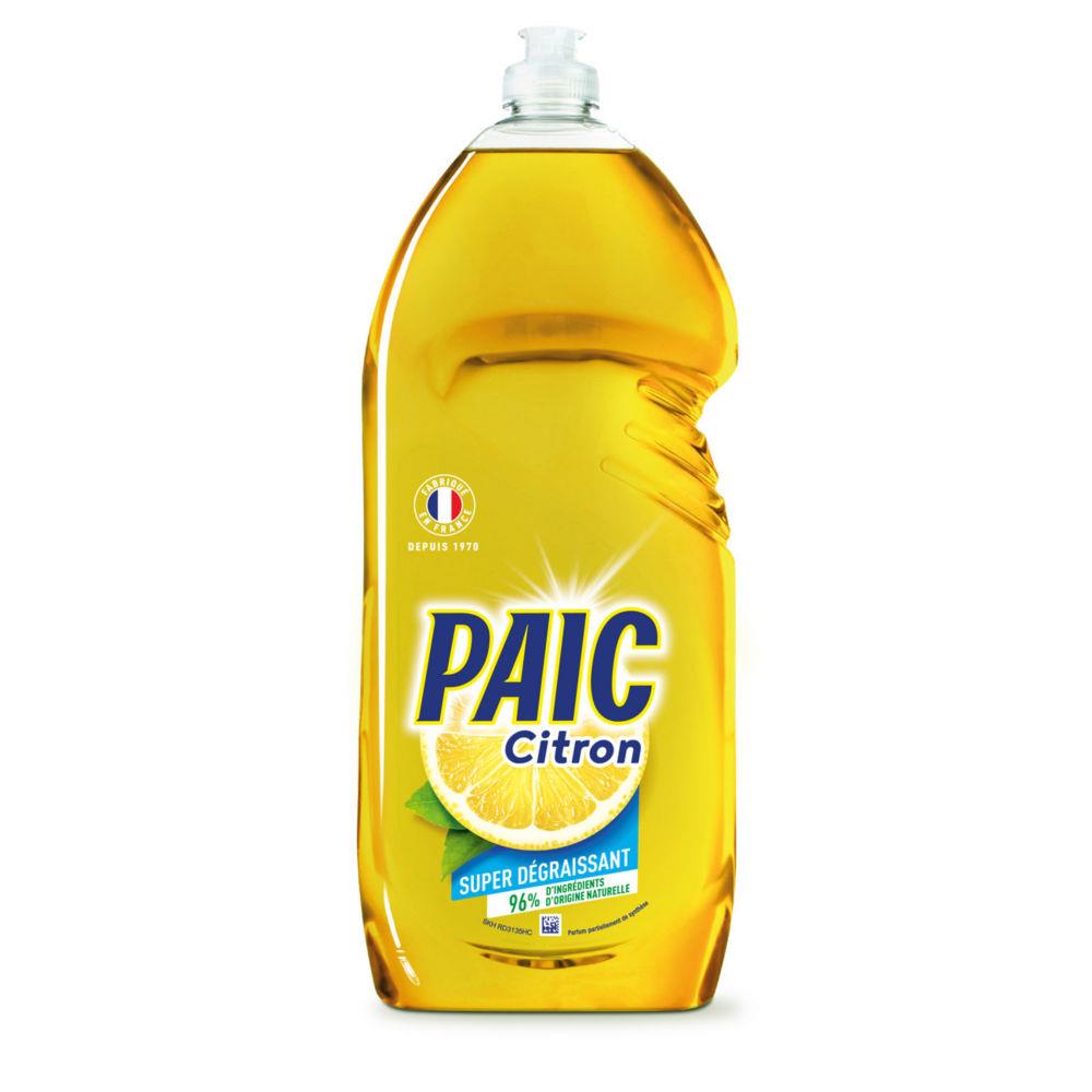 Liquide vaisselle main concentr PAIC - citron jaune - Flacon 1,5 L