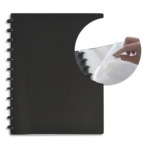 Porte-documents Elba Memphis Variozip - polypropylne - A4 - amovible - noir - 60 vues