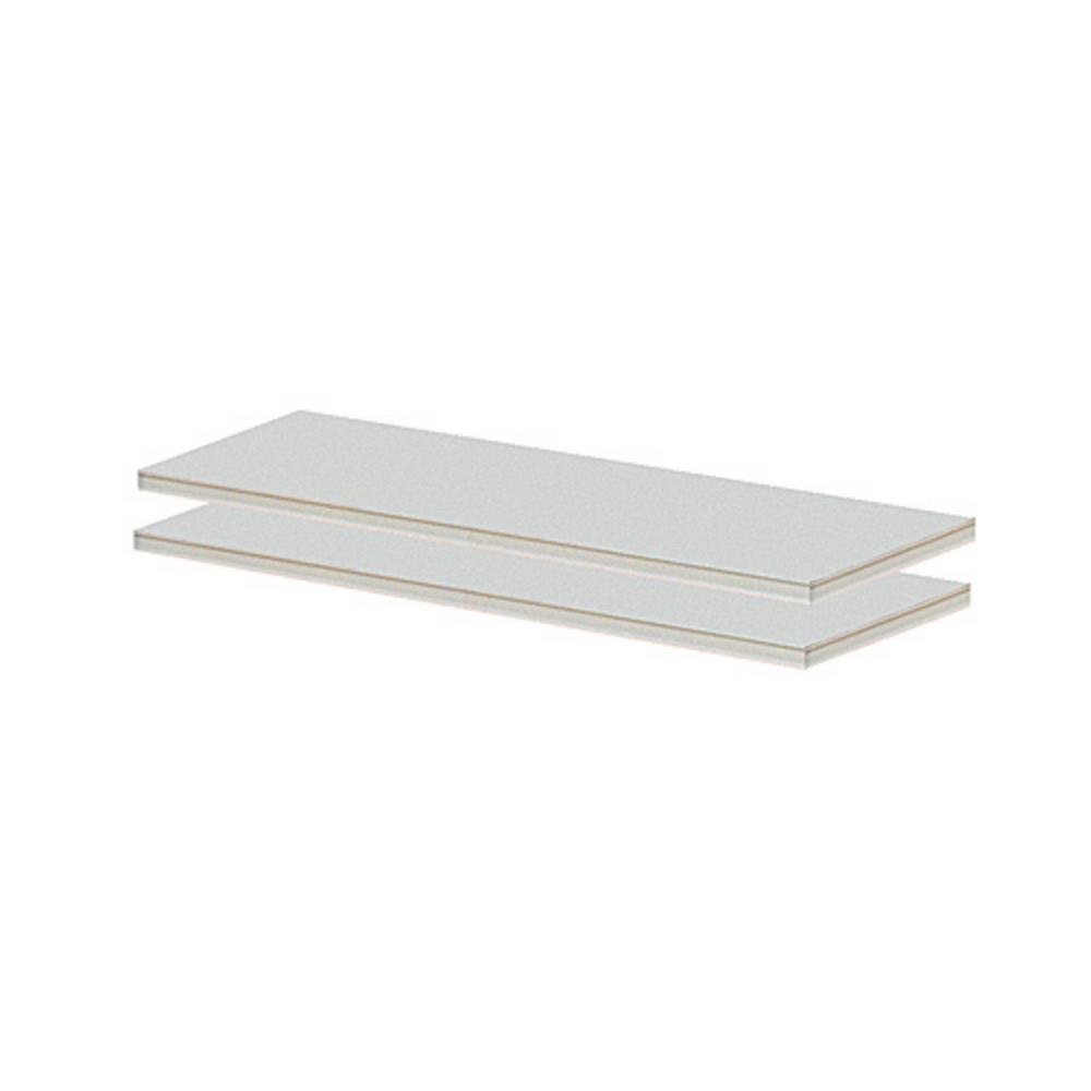 Tablettes supplmentaires pour rayonnage de bureau Kube - Largeur 90 cm - lot de 2