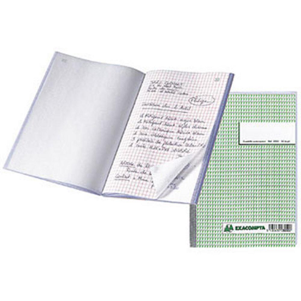 Carnet de duplicata quadrill 5x5 Exacompta Manifold - 29,7 x 21 cm - 50 feuilles autocopiantes 3 exemplaires