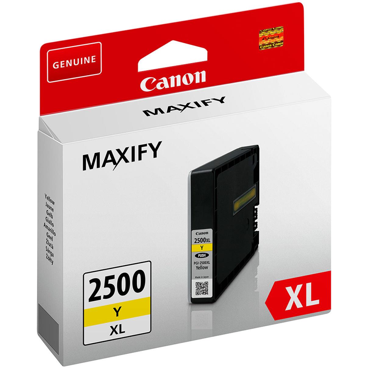 Cartouches pour imprimantes - Canon cartouche d'encre jaune haute autonomie pgi-2500xl