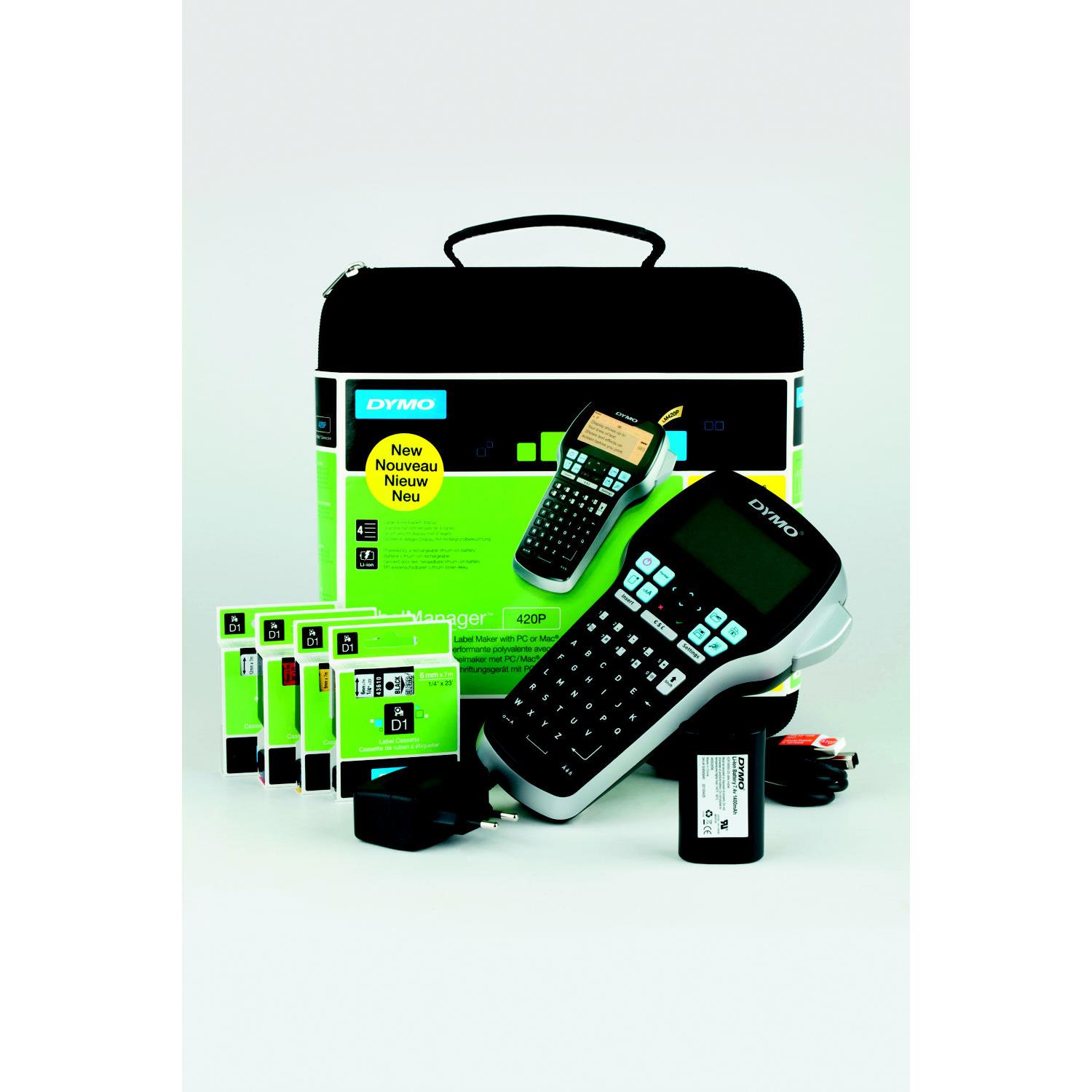 Kit Titreuse portable label Manager 420P avec malette et rubans