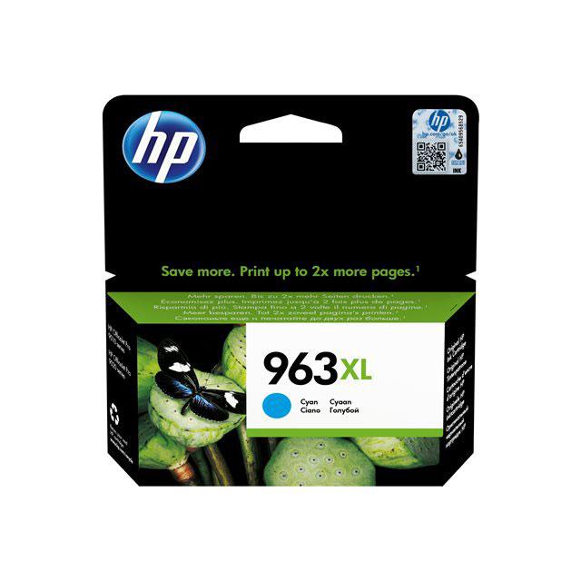 Cartouches pour imprimantes - Hp 963xl cartouche d'encre cyan authentique, grande capacit