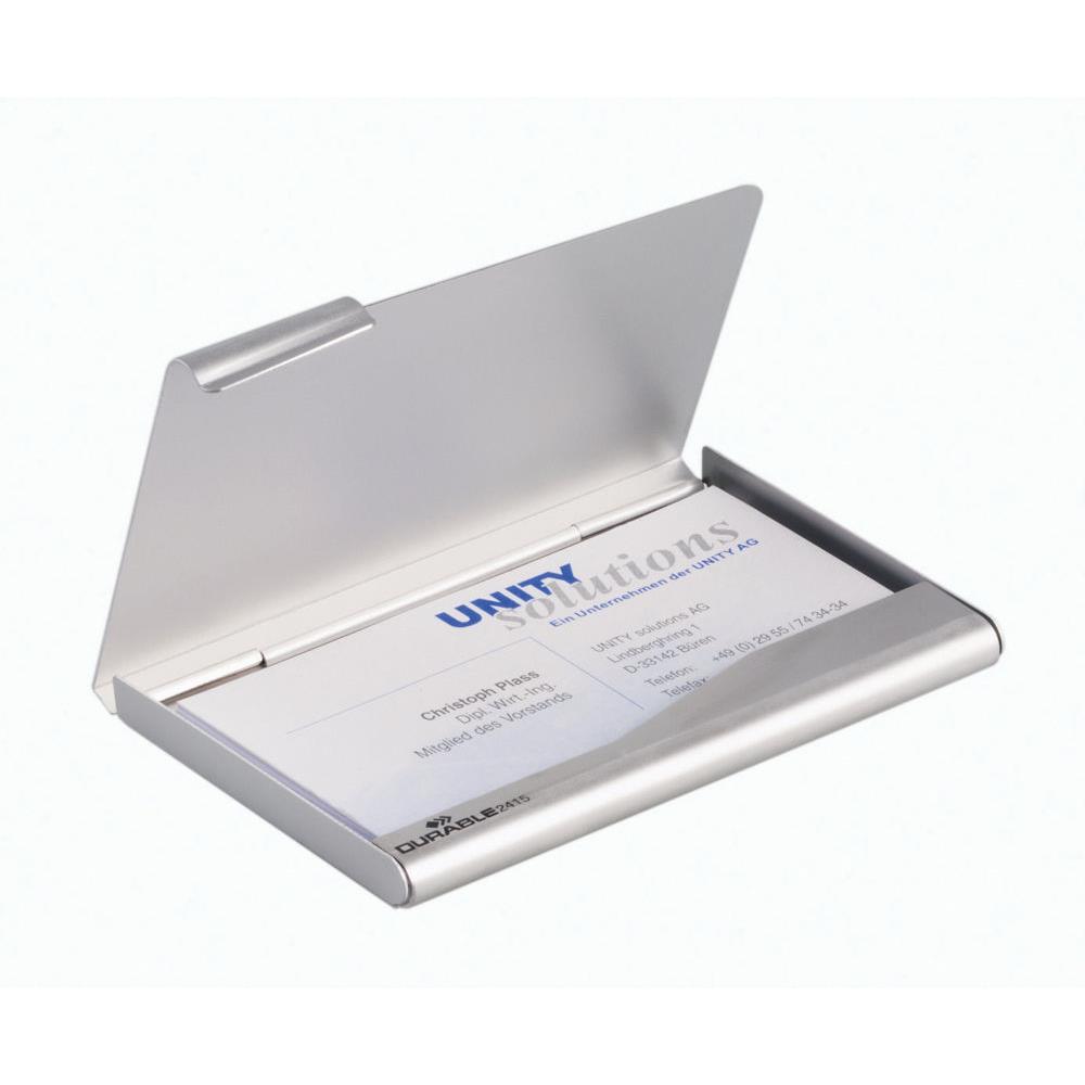 Porte-cartes de visite Durable - argent