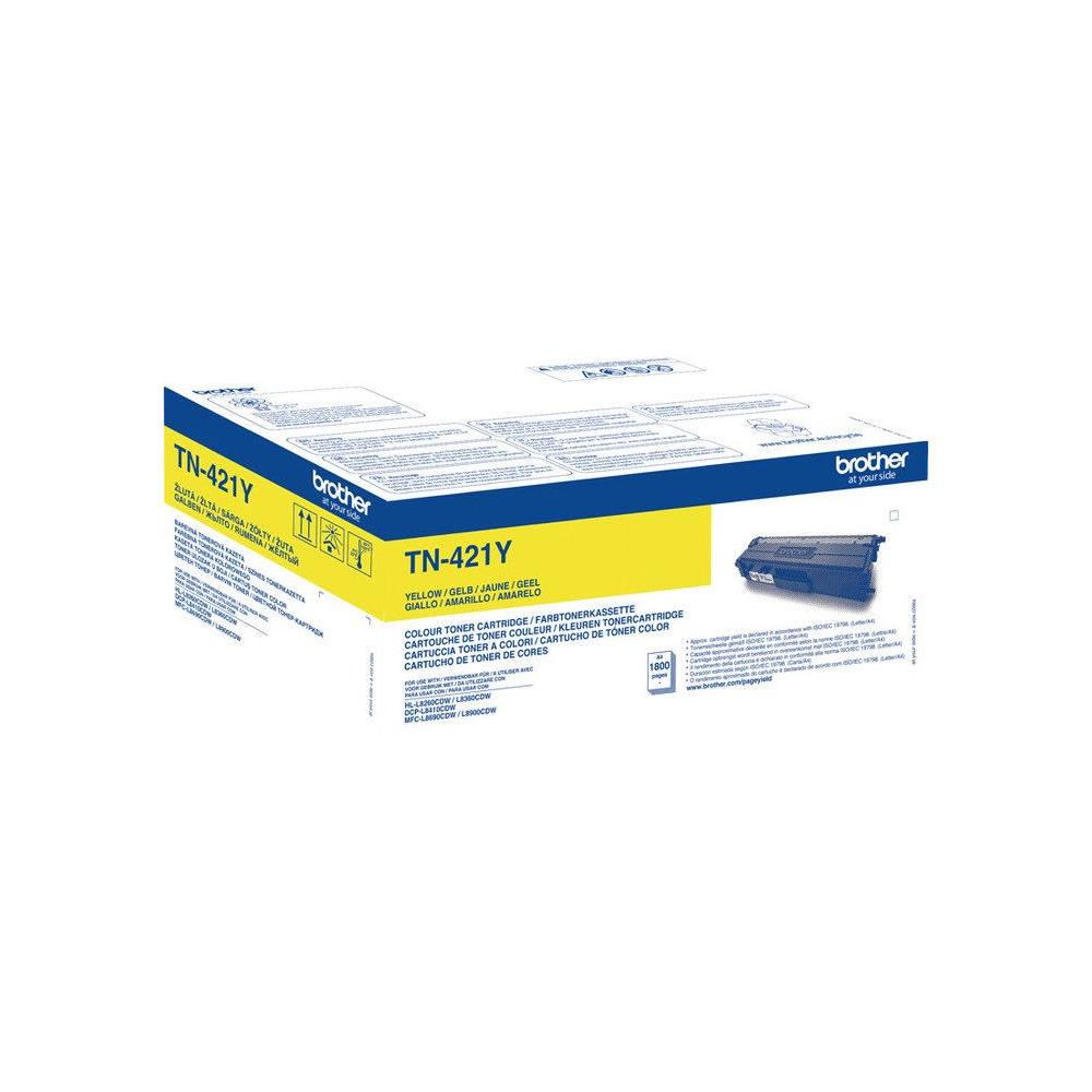 Cartouches de toner - Brother tn-421y - cartouche de toner originale - jaune