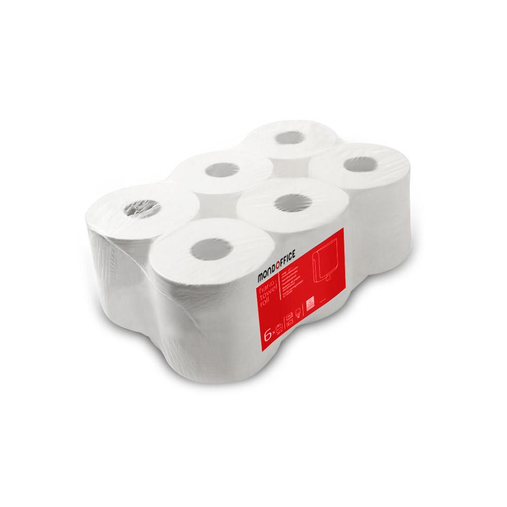 Rouleau de papier toilette doux grand format - double paisseur - 524 feuilles - 90 mm - blanc - paquet 12 x 159.8 mtres