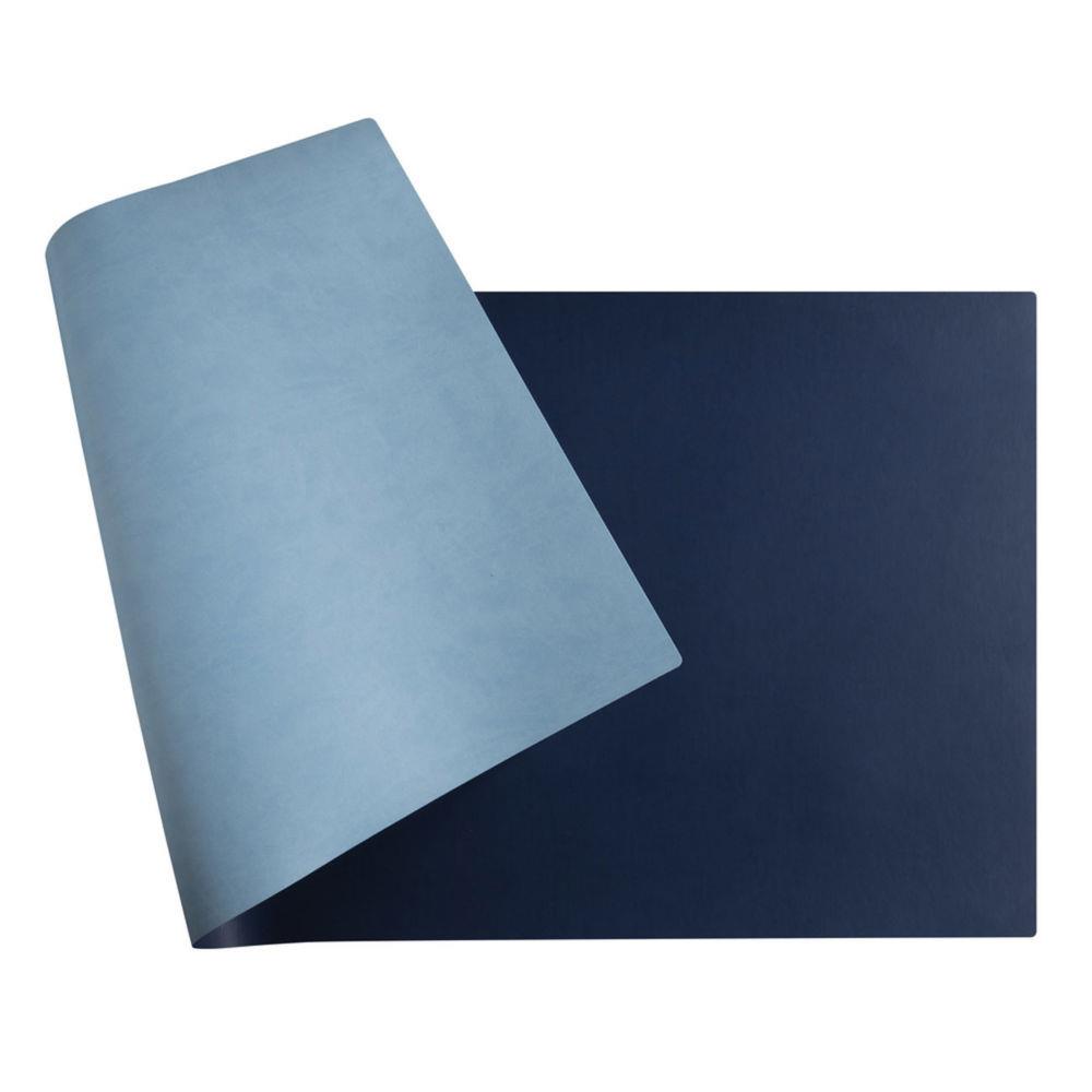 Sous-mains souple Exacompta 35 x 60cm - Bleu marine / Ciel