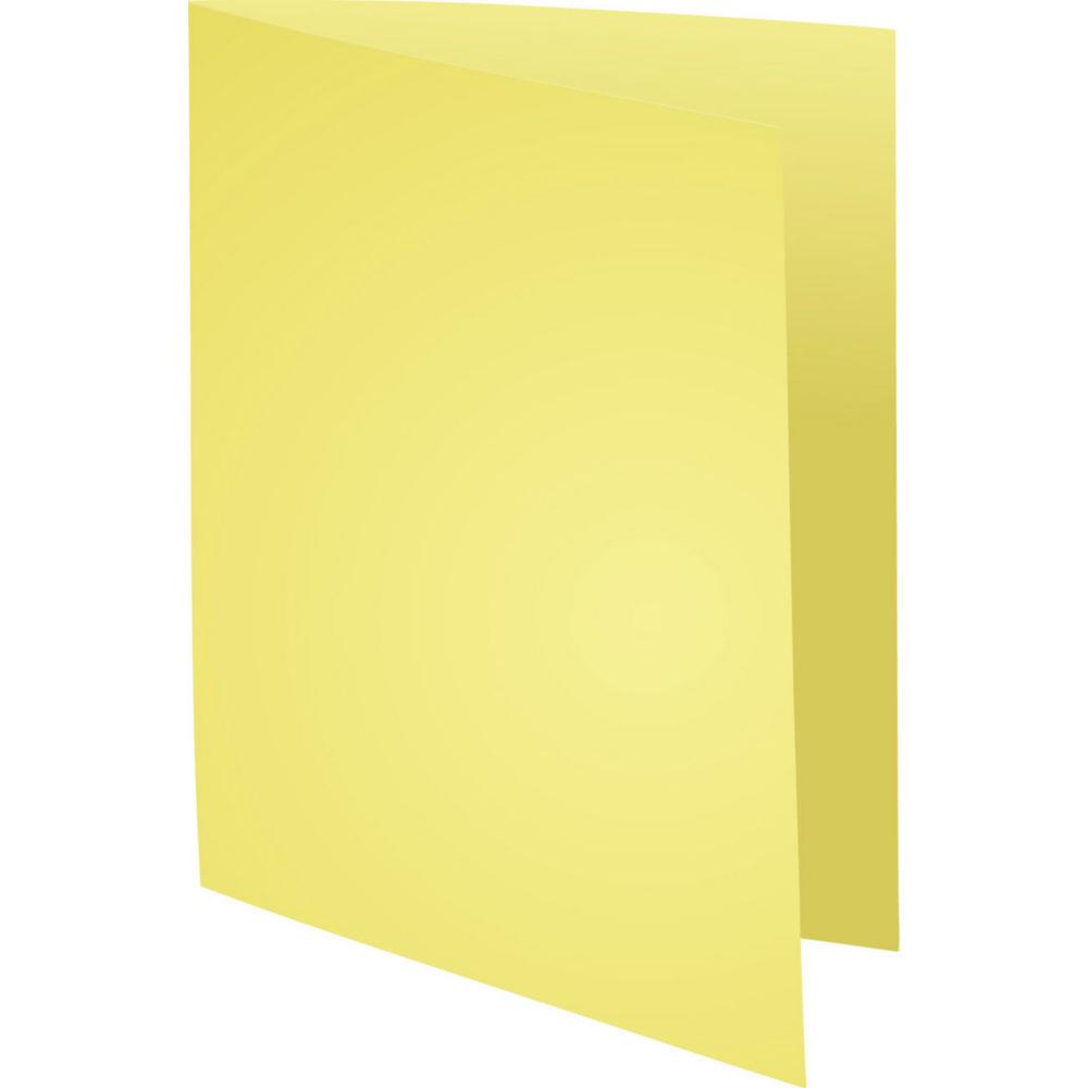 Chemises Exacompta Super carte 210 g/m - jaune - paquet 100 units
