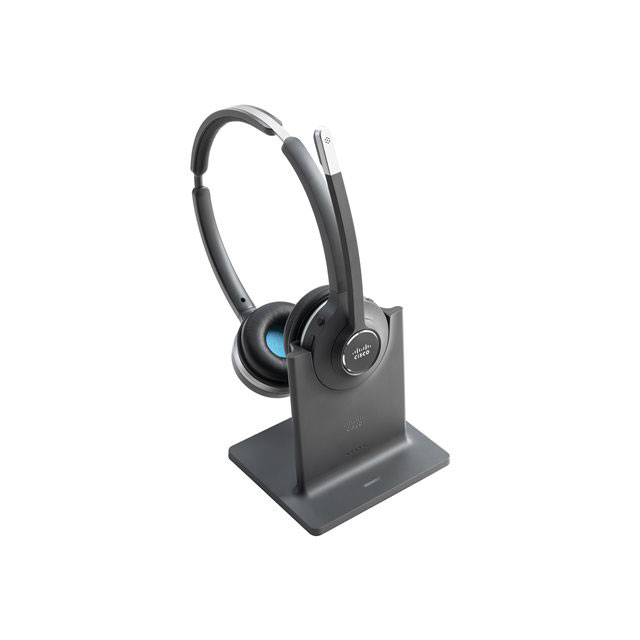 Cisco 562 Wireless Dual - Micro-casque - sur-oreille - DECT 6.0 - sans fil - avec Multibase Station - pour Cisco DX70, DX80; IP Phone 68XX; Webex Board 55, Board 70, Board 85, Room 55, Room 70