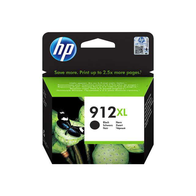 Cartouches pour imprimantes - Hp 912xl cartouche d'encre noire authentique, grande capacit