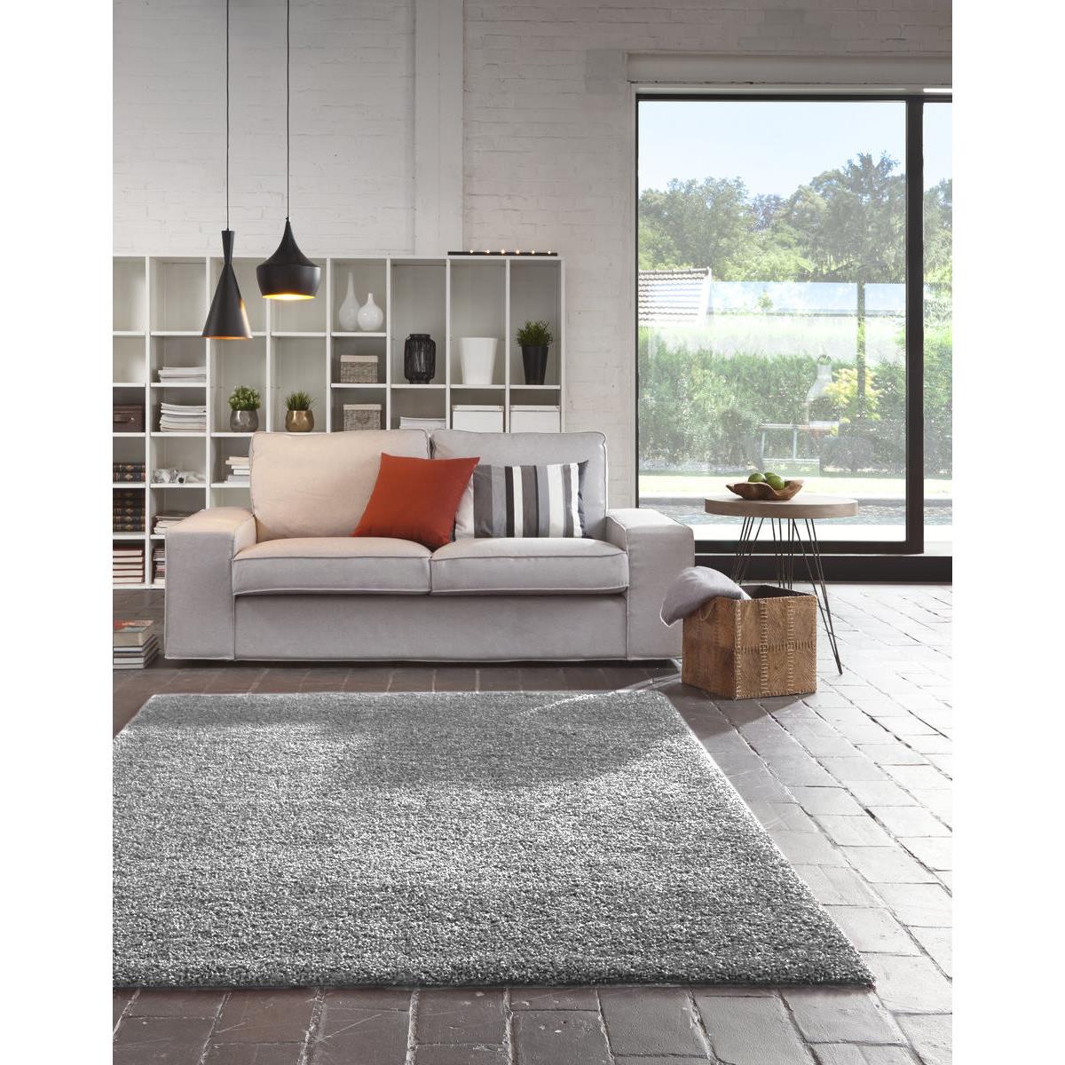 Tapis dco Paperflow Dolce - intrieur - 100% polypropylne - 160 x 230 cm - gris