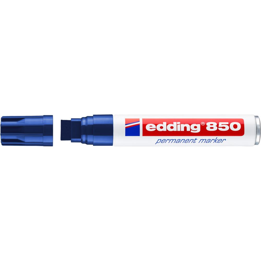 Marqueur 850 permanent Edding - Pointe Biseaut�e Extra Large - Coloris Bleu