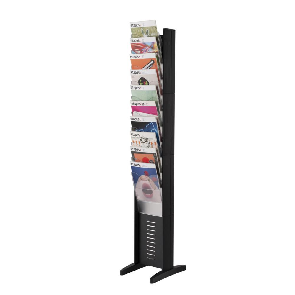 Prsentoir simple face Paperflow EasyDisplay - 10 cases - Noir