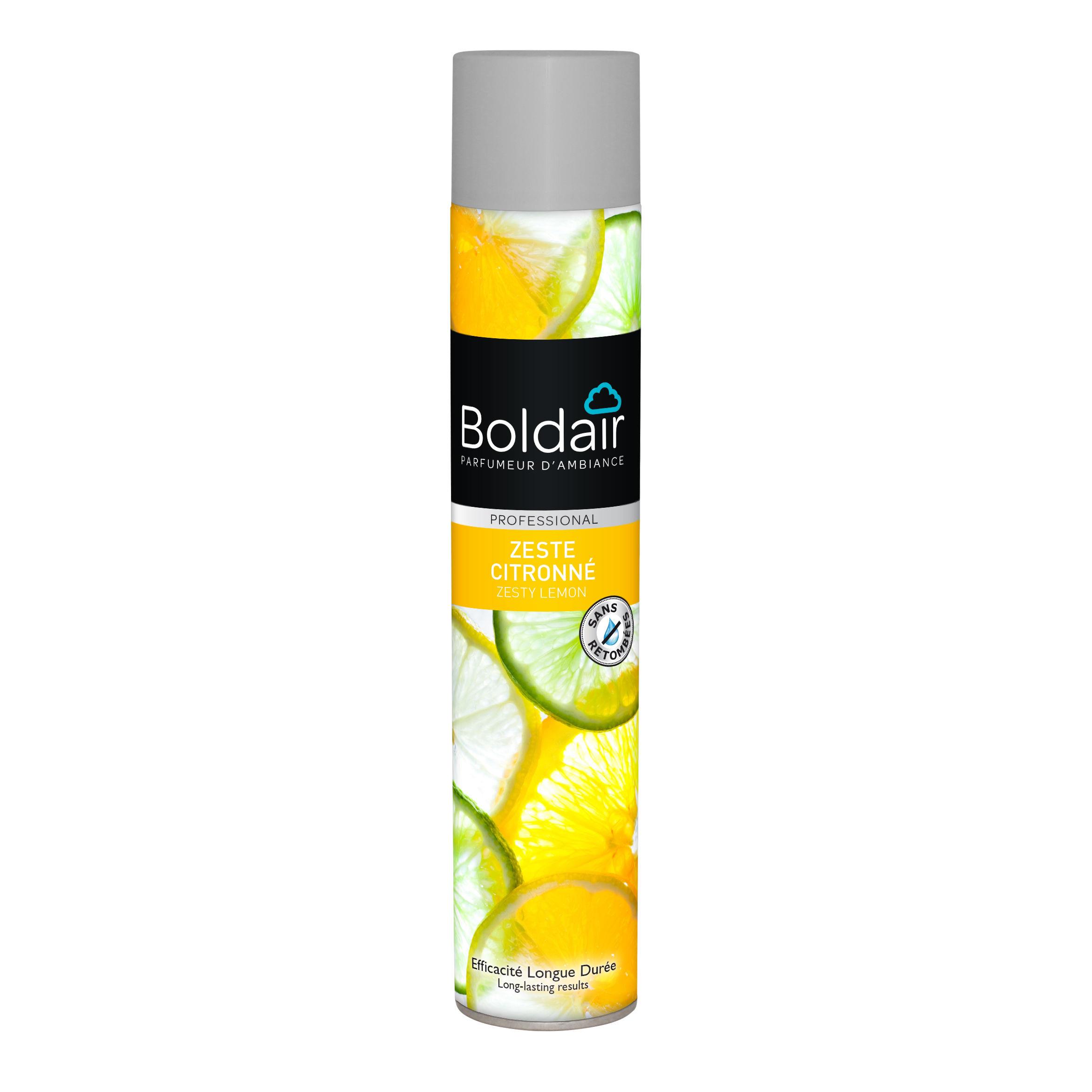 Bombe dsodorisante Boldair - parfum zeste citronn - 500 ml