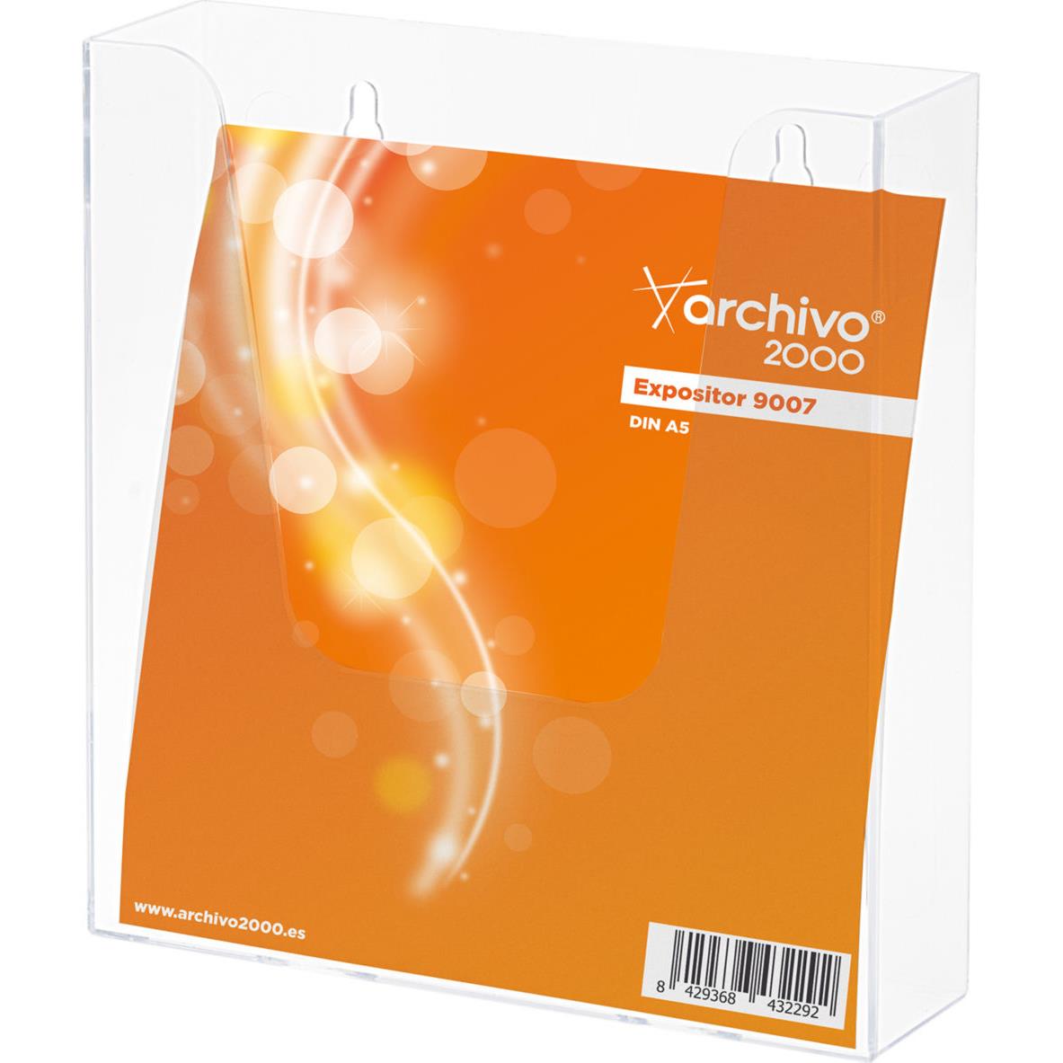 Prsentoir de table vertical - format A5 - transparent  - 1 case