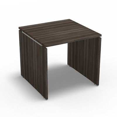 Table de bureau rectangulaire Moka L. 80 x P. 80 cm dcor chne royal brun sur pitement panneau