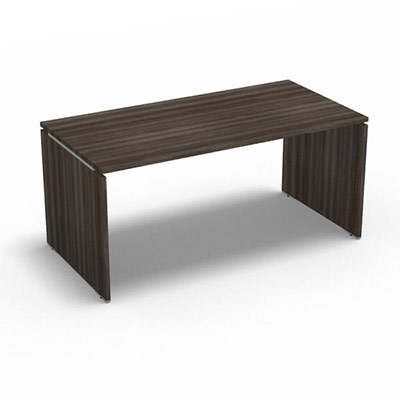 Table de bureau rectangulaire Moka L. 160 x P. 80 cm dcor chne royal brun sur pitement panneau