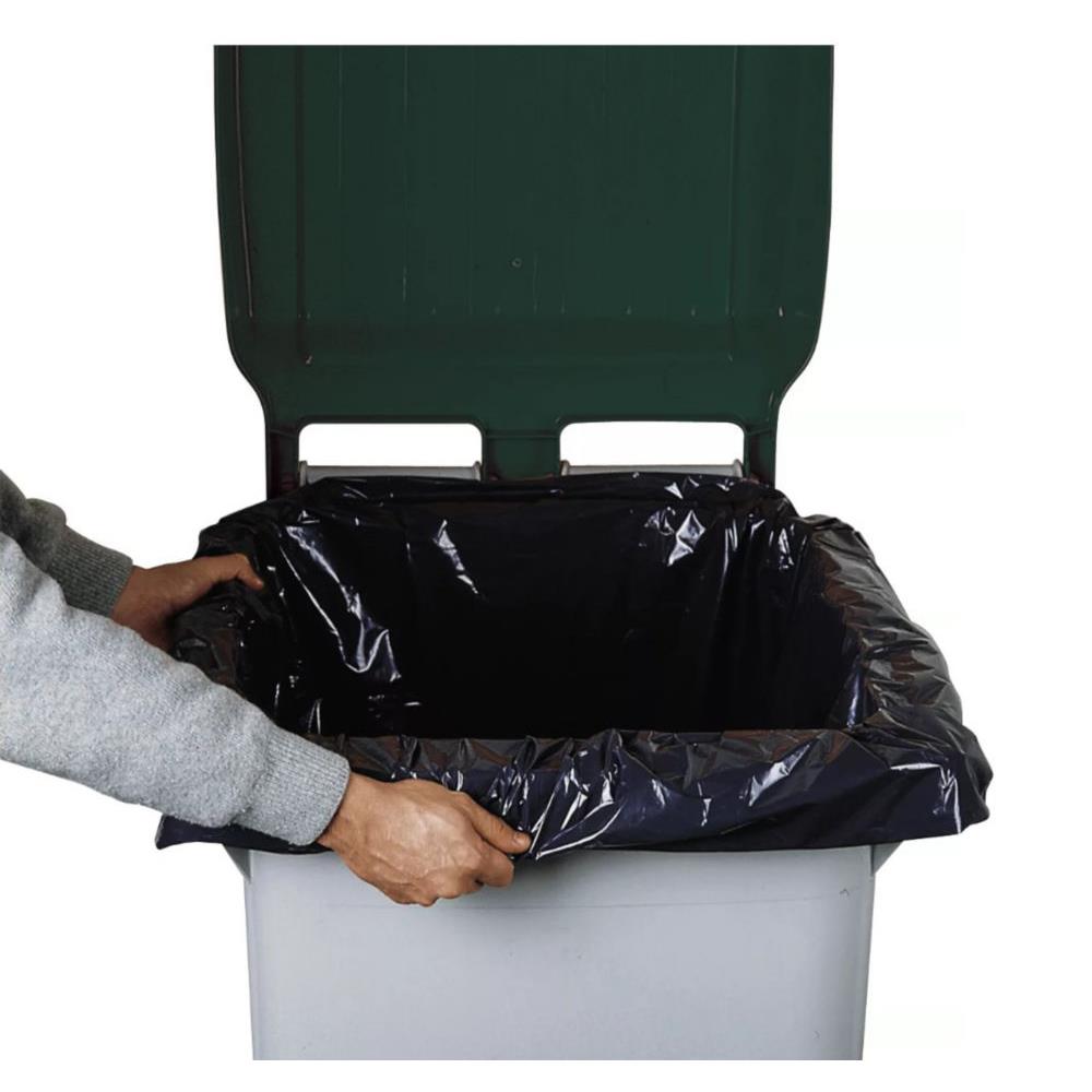 Housse pour conteneur recycle 750 L - Noir - Carton de 50